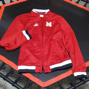 Adidas Nebraska Husker zip up jacket Mens size xs box# 1